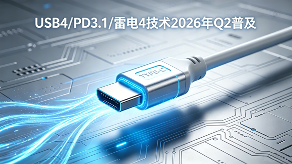 全球动态 | 技术升级：USB4/PD3.1 / 雷电 4 普及（2026 年 Q2）